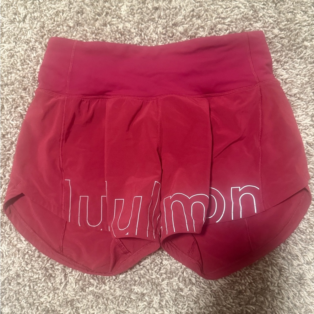 lululemon athletica Women's Deep Red Athletic Shorts
